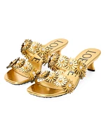 LOEWE x Paula's Ibiza Petal Flower 45MM Leather Sandals