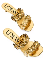LOEWE x Paula's Ibiza Petal Flower 45MM Leather Sandals