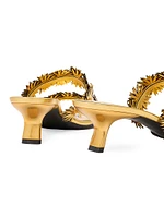 LOEWE x Paula's Ibiza Petal Flower 45MM Leather Sandals