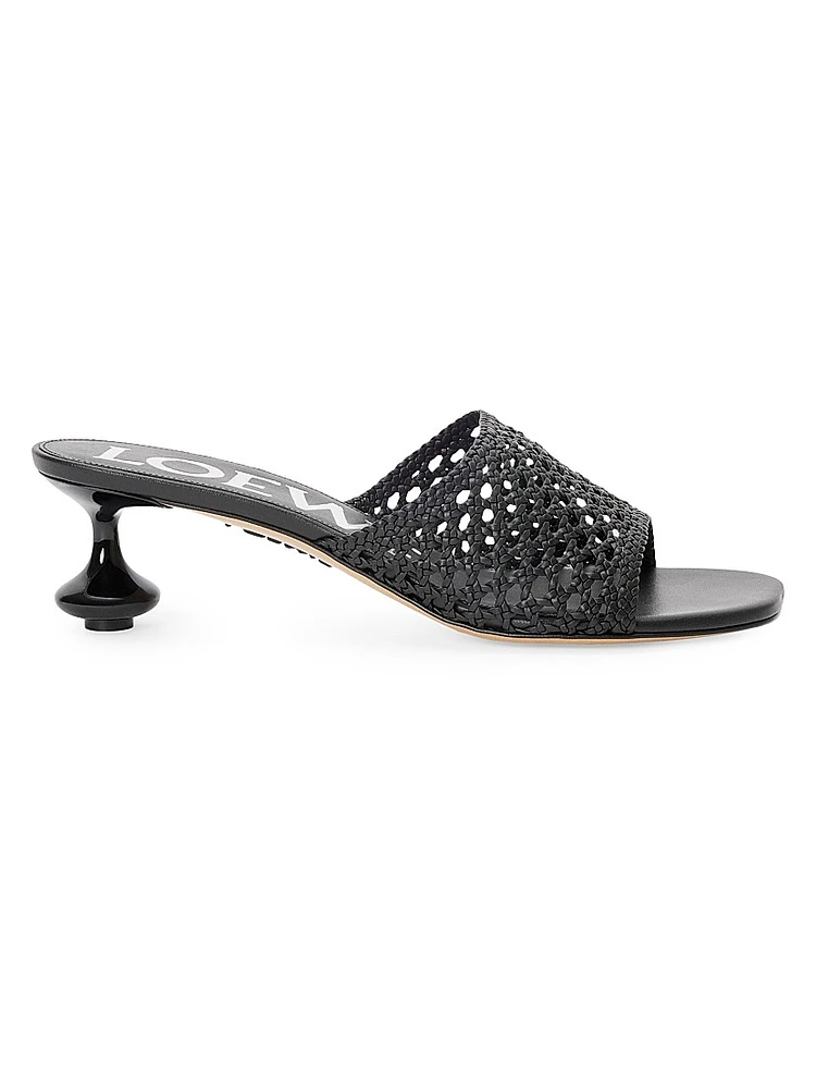 LOEWE x Paula's Ibiza Toy 45MM Mesh-Leather Sandals