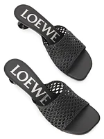 LOEWE x Paula's Ibiza Toy 45MM Mesh-Leather Sandals