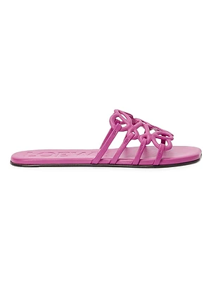 LOEWE x Paula's Ibiza Petal Anagram Leather Slides