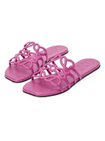 LOEWE x Paula's Ibiza Petal Anagram Leather Slides
