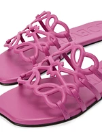 LOEWE x Paula's Ibiza Petal Anagram Leather Slides