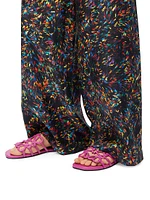 LOEWE x Paula's Ibiza Petal Anagram Leather Slides