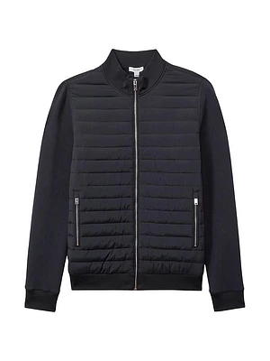 Freddie Mixed-Media Quilted Jacket