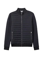 Freddie Mixed-Media Quilted Jacket