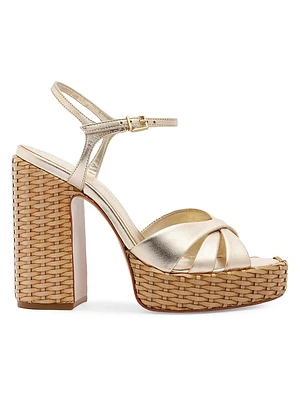 Keefa Straw 133MM Platform Sandal