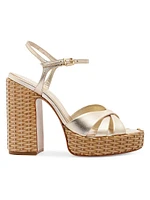Keefa Straw 133MM Platform Sandal