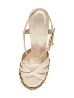 Keefa Straw 133MM Platform Sandal