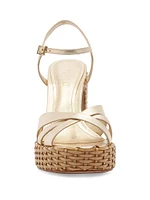 Keefa Straw 133MM Platform Sandal