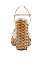 Keefa Straw 133MM Platform Sandal