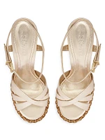 Keefa Straw 133MM Platform Sandal