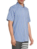 Awning Striped Poplin Button-Front Shirt