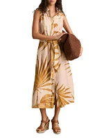 Morgan Palm Print Shirtdress