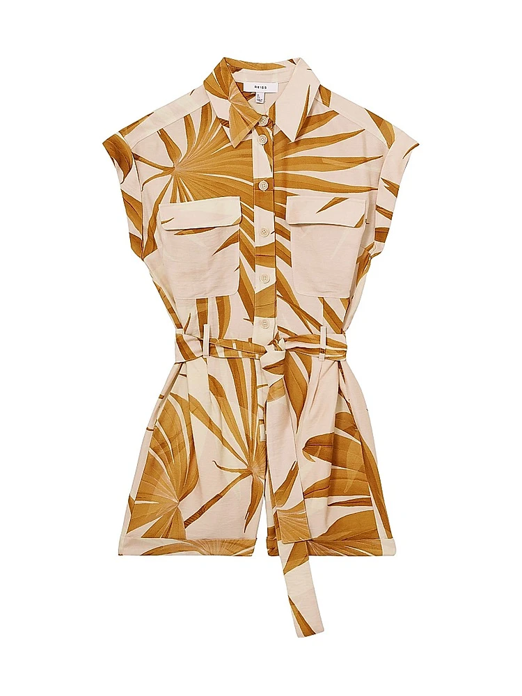 Harri Printed Utility Romper