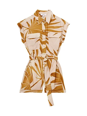 Harri Printed Utility Romper