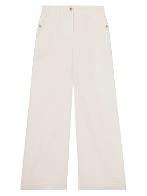 Ashby Linen Wide-Leg Trousers
