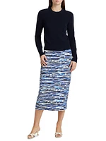 Phoebe Pencil Midi-Skirt