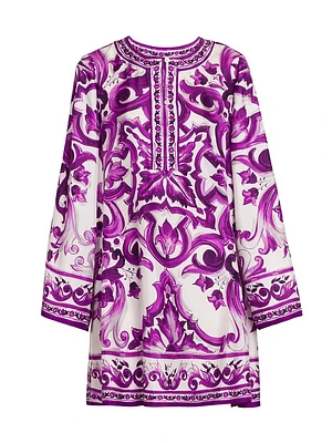 Paisley Silk Minidress