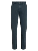 Stone-Washed Cotton Marble Roccia Jeans