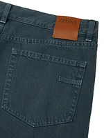 Stone-Washed Cotton Marble Roccia Jeans