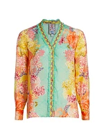Ara Floral Button-Front Shirt