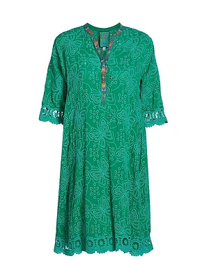 Malfi Embroidered Minidress