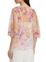 Valentina Floral Mesh Top