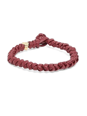 18K Gold-Plated Sterling Silver & Leather Bracelet
