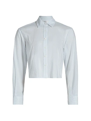 Striped Cotton-Silk Shirt