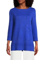 Signature Jacquard Soft Knit Tunic