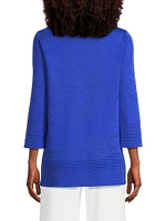 Signature Jacquard Soft Knit Tunic