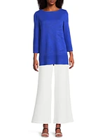 Signature Jacquard Soft Knit Tunic