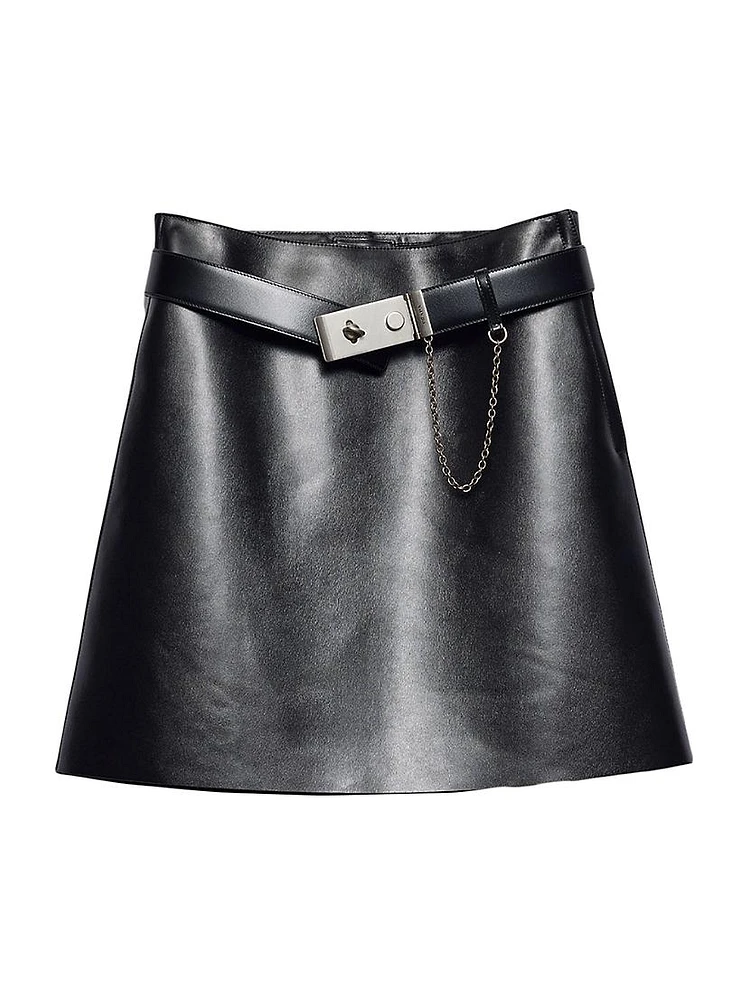 Leather Mini Skirt