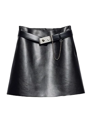 Leather Mini Skirt