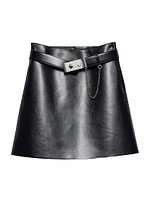Leather Mini Skirt