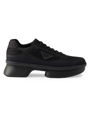 Fabric Laced Sneakers