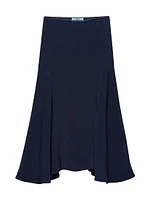 Cady Crepe Midi-Skirt