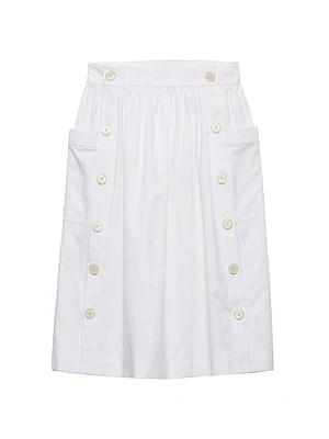 Soft Cotton Gabardine Skirt