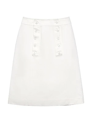 Cotton Gabardine Skirt