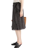 Printed Chiffon Wrap Skirt