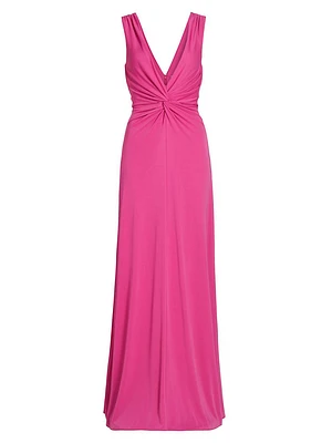 Ansey Twist-Front Gown