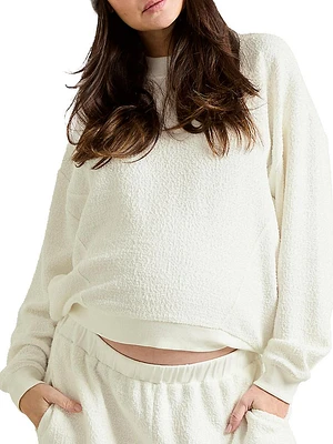 The Dina Boucle Maternity Sweatshirt