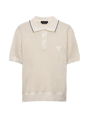 Silk and Cotton Polo Shirt