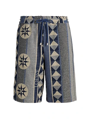 LOEWE x Paula's Ibiza Jacquard Terry Cotton Shorts