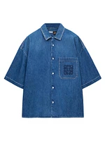 LOEWE x Paula's Ibiza Denim Short-Sleeve Shirt