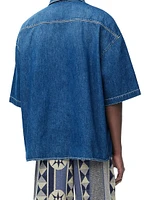 LOEWE x Paula's Ibiza Denim Short-Sleeve Shirt
