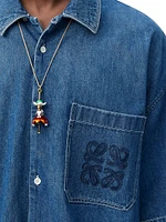 LOEWE x Paula's Ibiza Denim Short-Sleeve Shirt