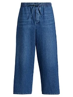 LOEWE x Paula's Ibiza Drawstring Cropped Jeans